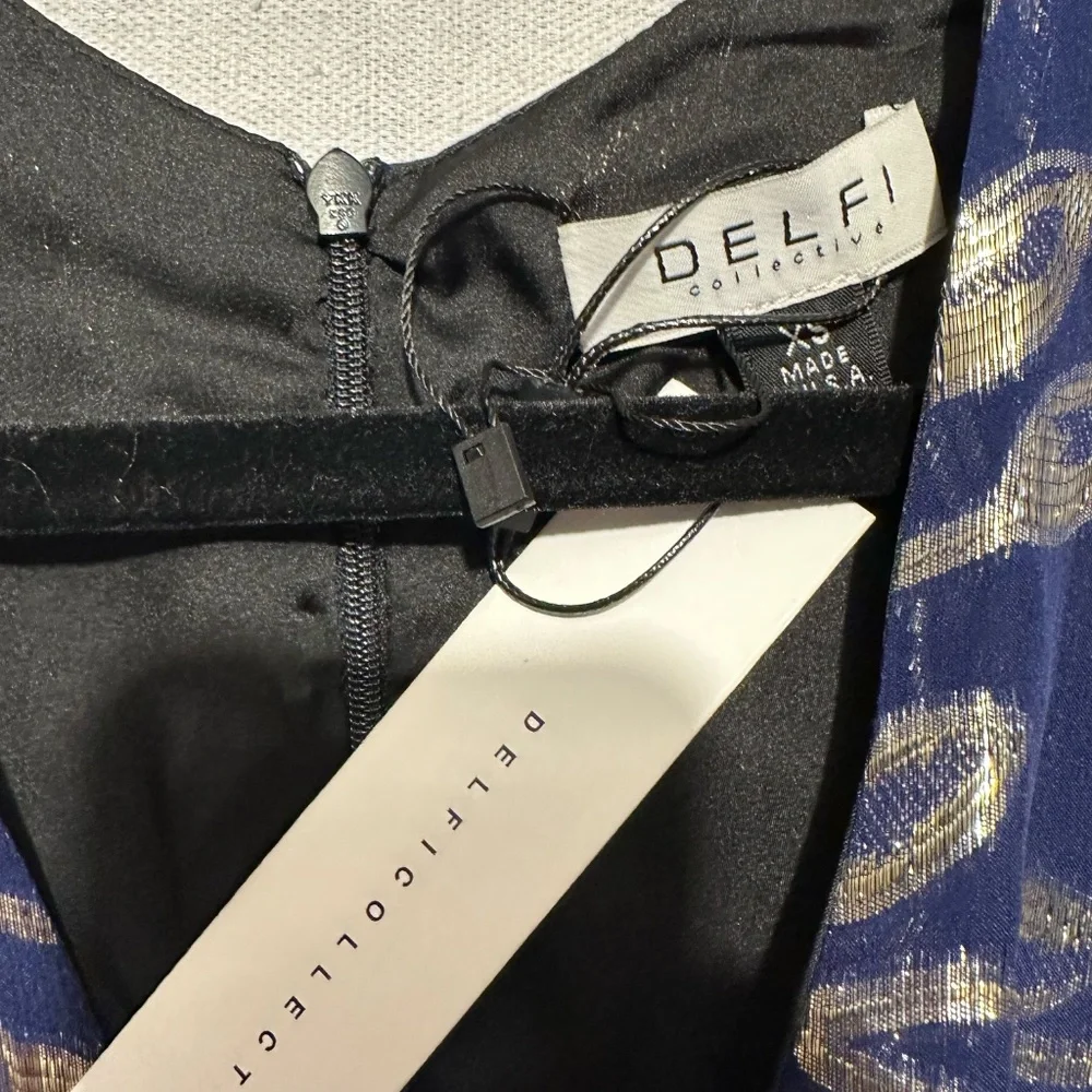 NWT Delfi Collective 100% Silk Dress - size XS - Picture 6 of 7